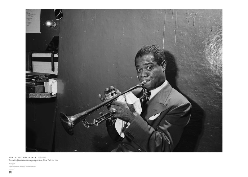 William P. Gottlieb, Portrait of Louis Armstrong, 1946 — archival art print