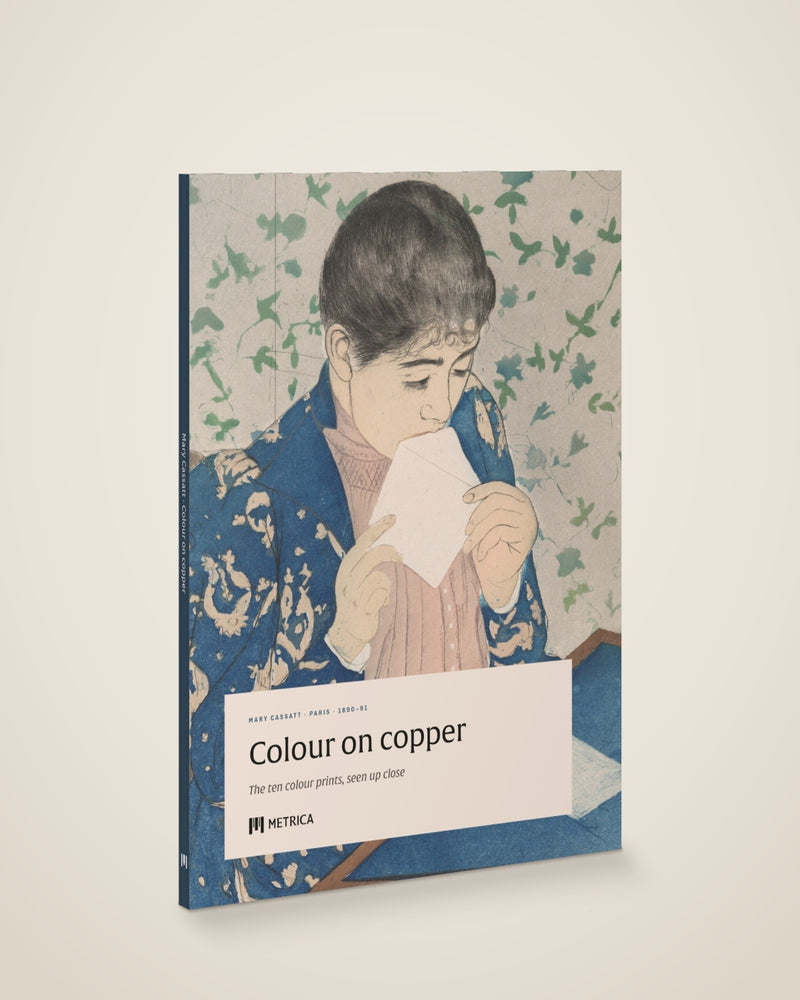 Mary Cassatt — Colour on Copper — the book, closed (digitally composed view with the actual cover and spine)