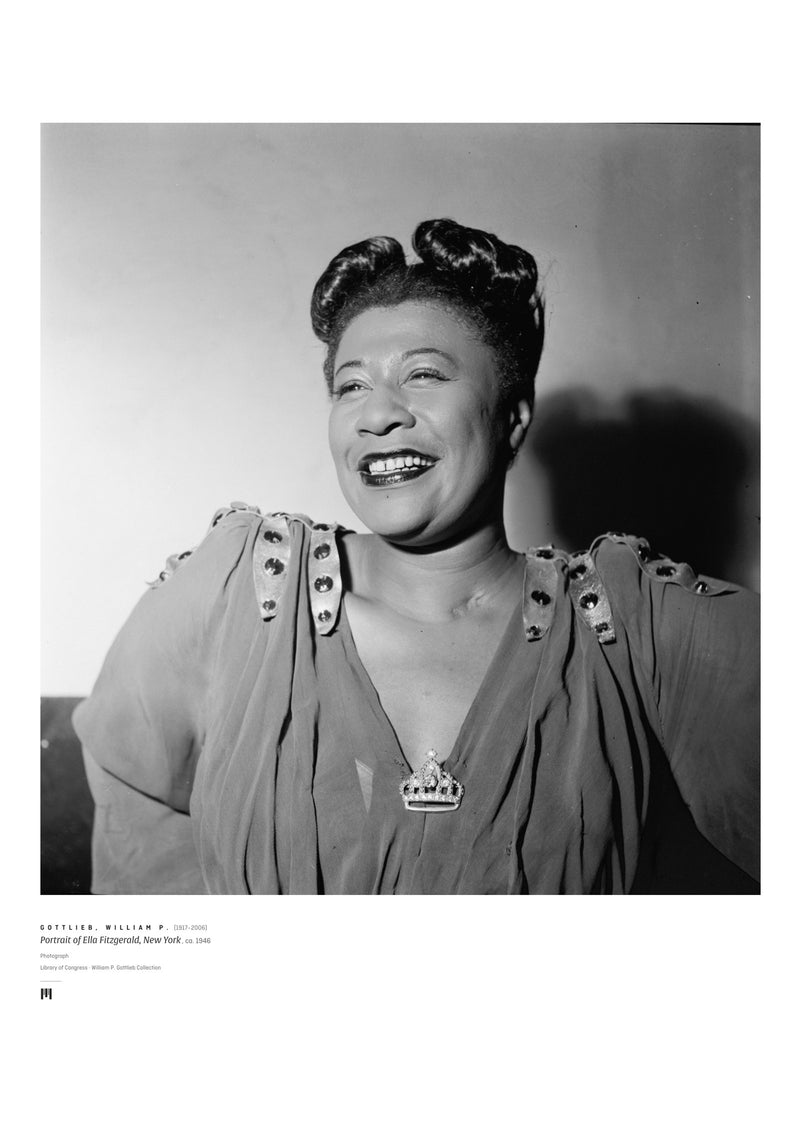 William P. Gottlieb, Portrait of Ella Fitzgerald, 1946 — archival art print