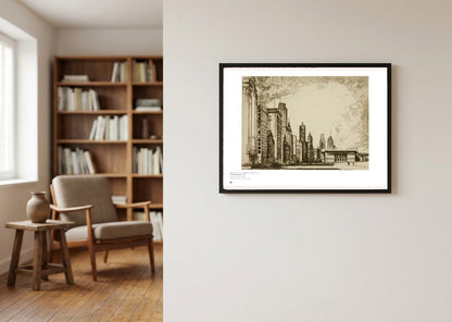 Framed on a wall — Métrica art print