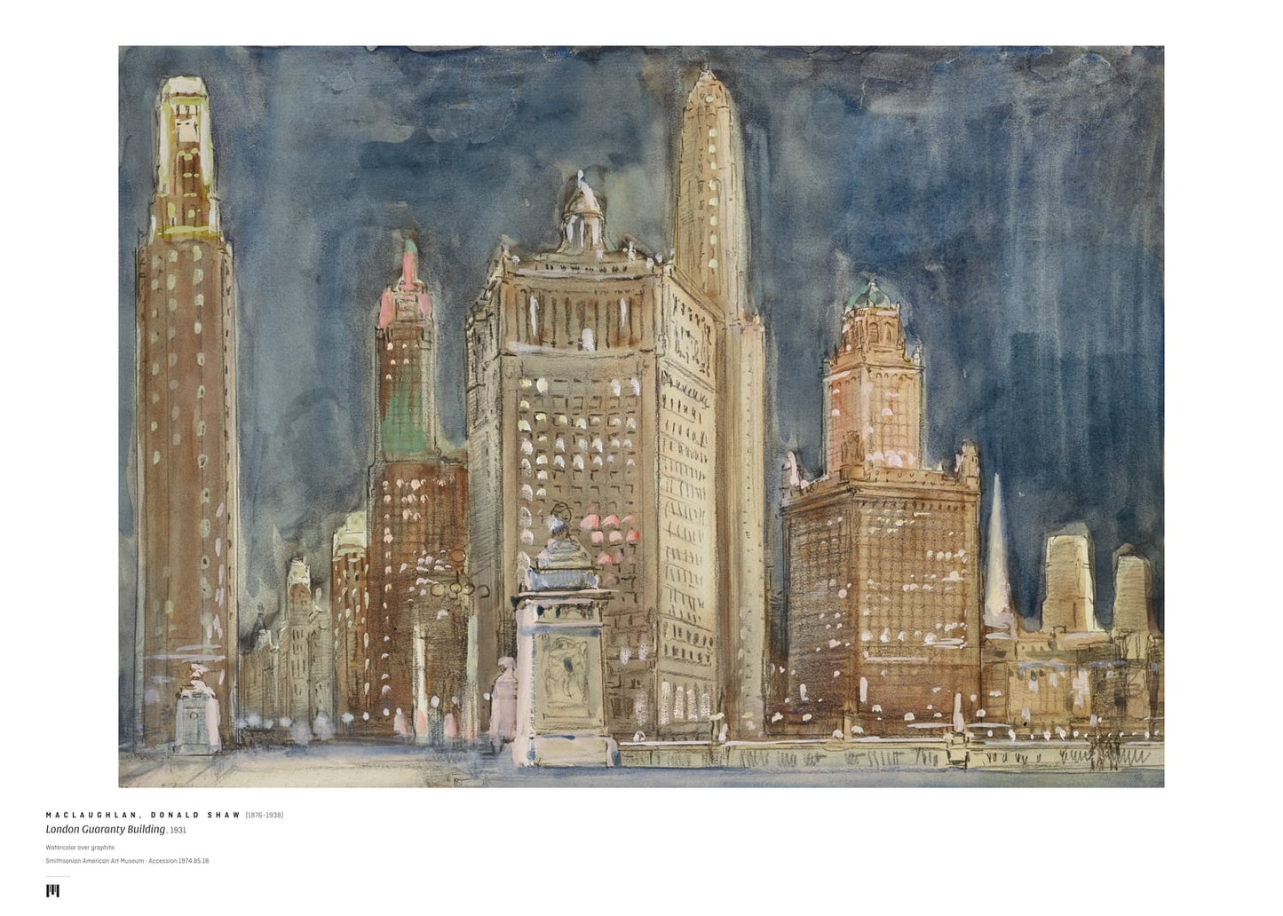 Donald Shaw MacLaughlan, London Guaranty Building, 1931 — Métrica art print