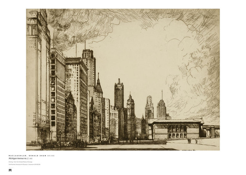 Donald Shaw MacLaughlan, Michigan Avenue no. 2, 1931 — Métrica art print
