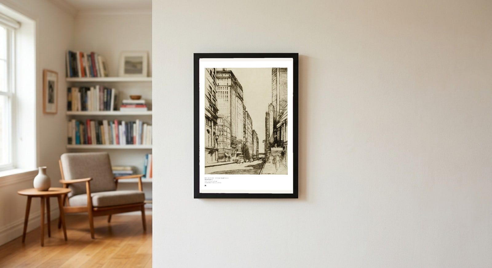Framed on a wall — Métrica art print