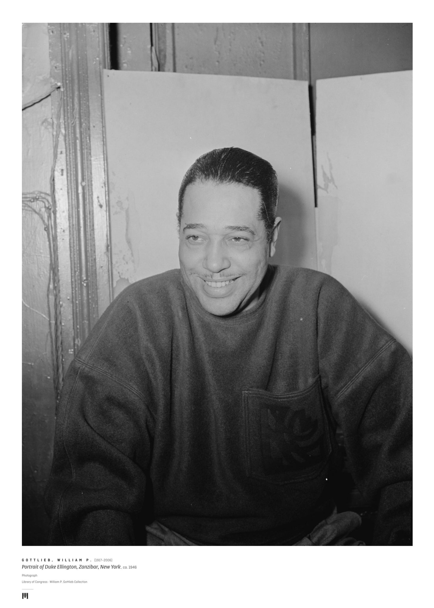 William P. Gottlieb, Portrait of Duke Ellington, 1946 — archival art print