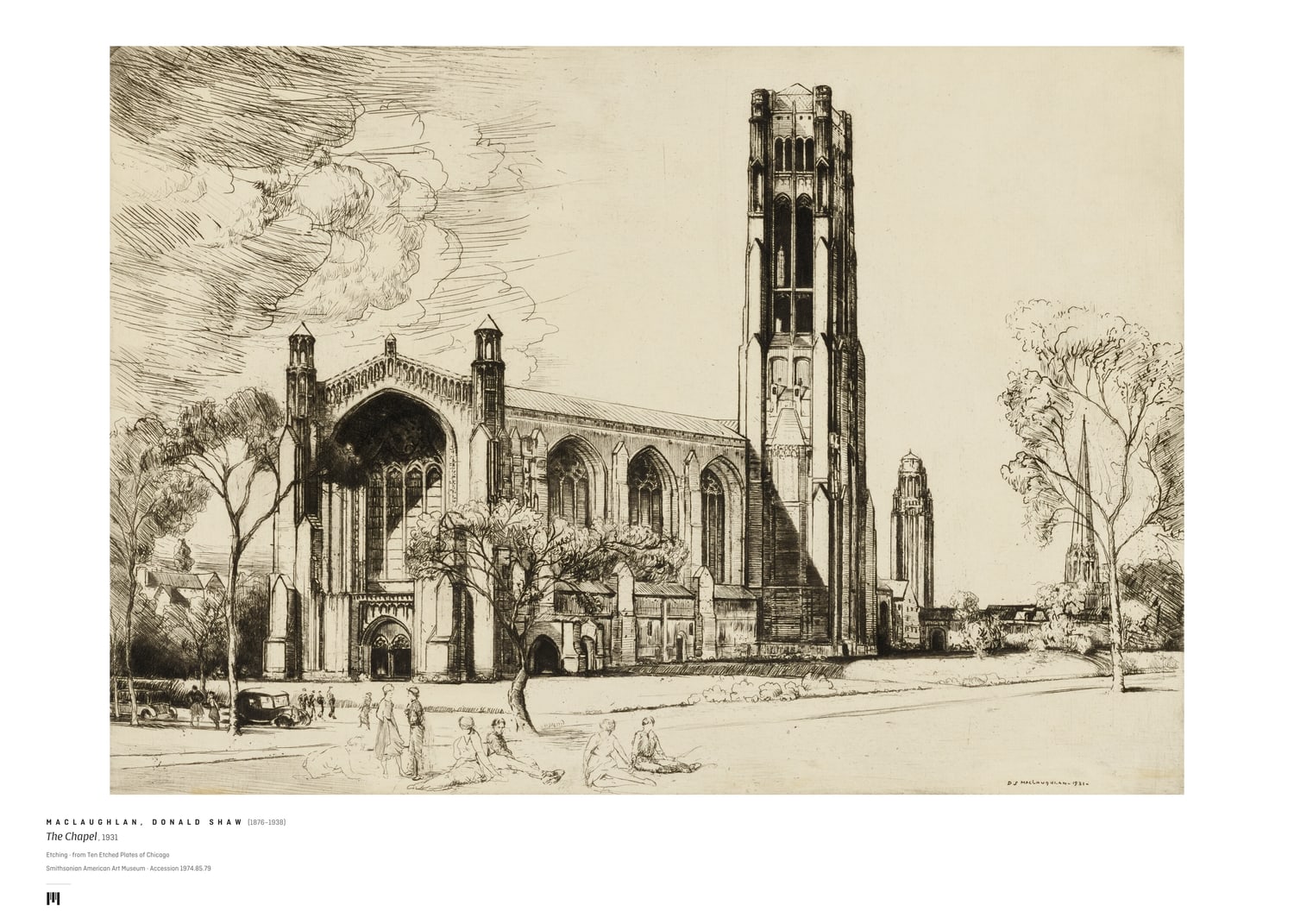 Donald Shaw MacLaughlan, The Chapel, 1931 — Métrica art print