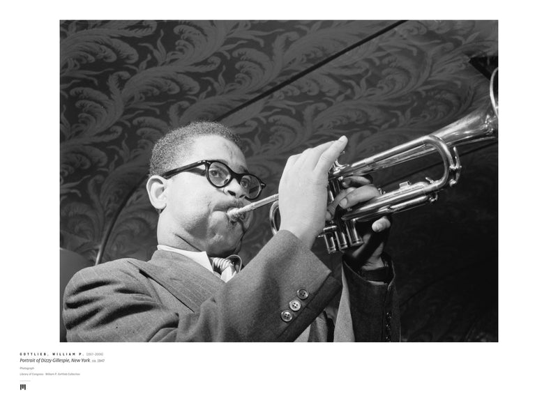 William P. Gottlieb, Portrait of Dizzy Gillespie, 1947 — archival art print