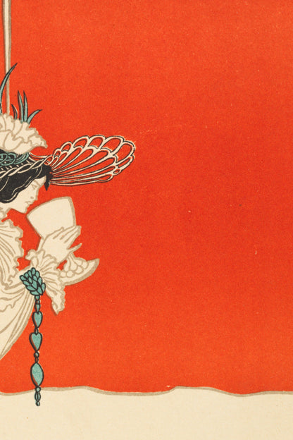 Detail of the print, close up