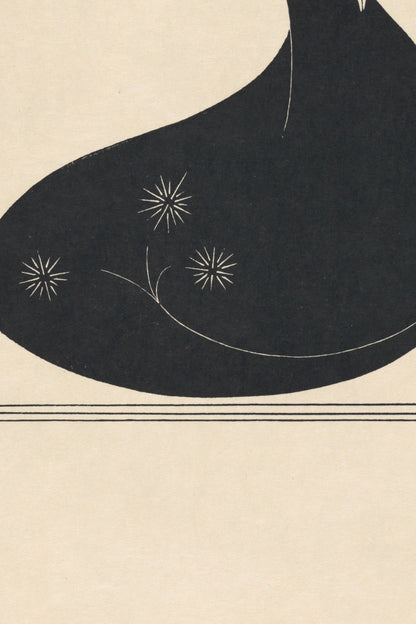 Another detail of the print, close up