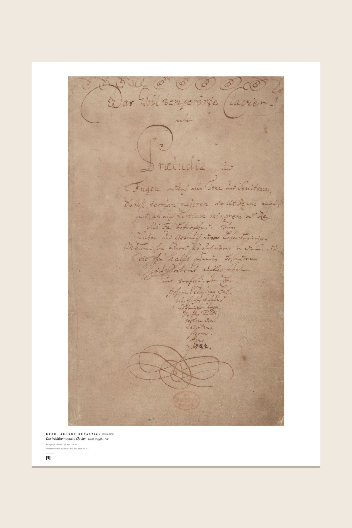 The print as it arrives: the full sheet with the Métrica museum caption