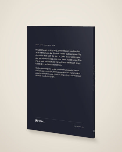 Johann Bayer — In Snatched Hours — the back cover (digitally composed view with the actual back cover)