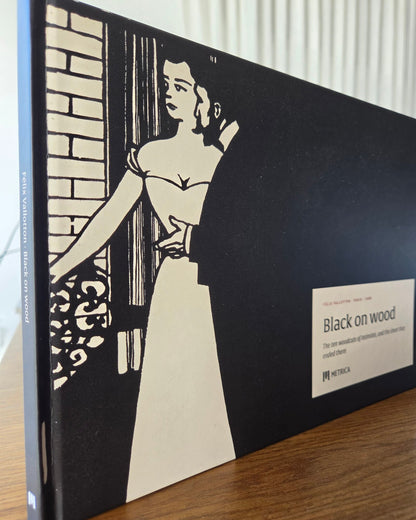 Félix Vallotton — Black on Wood — the printed book, spine and cover (photograph)