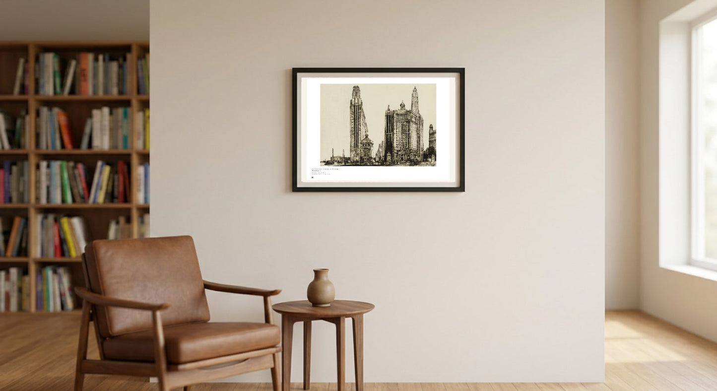 Framed on a wall — Métrica art print