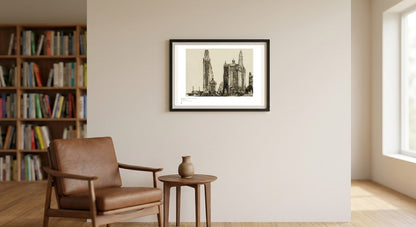 Framed on a wall — Métrica art print