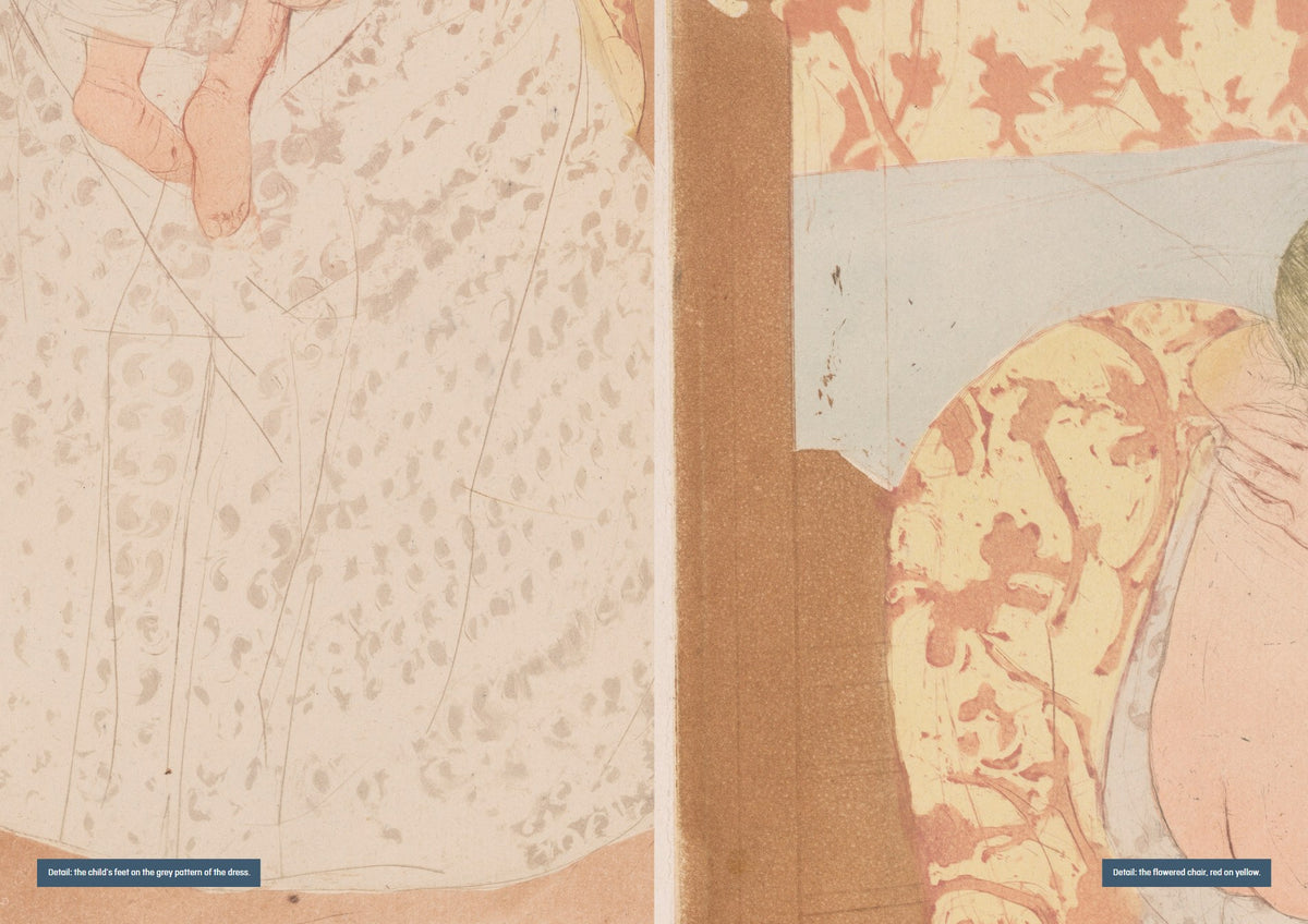 Mary Cassatt — Colour on Copper — spread: two details at full page (digital preview of the printed pages)