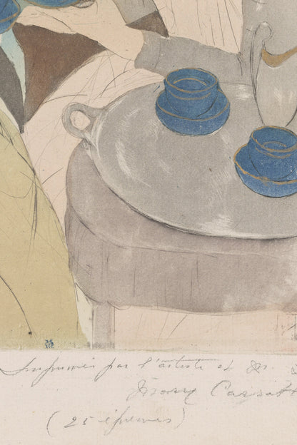 Detail: the pencil inscription in the artist’s hand