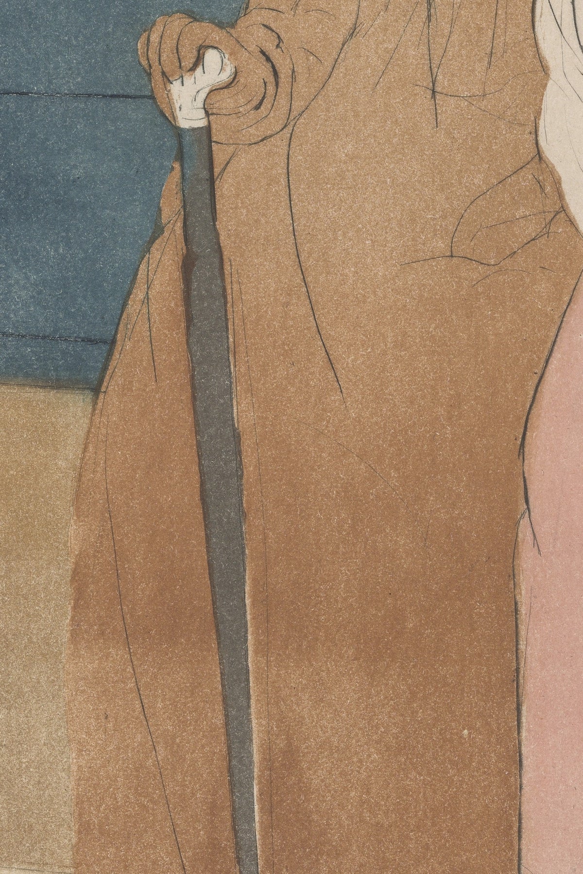 Detail of the print, close up