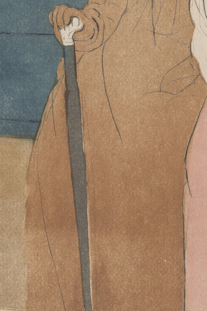 Detail of the print, close up