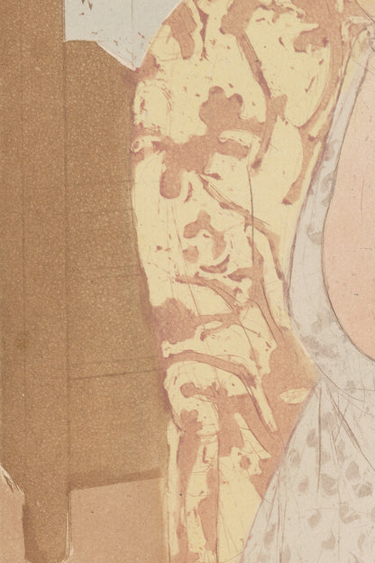 Detail of the print, close up