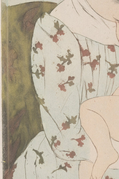 Detail of the print, close up