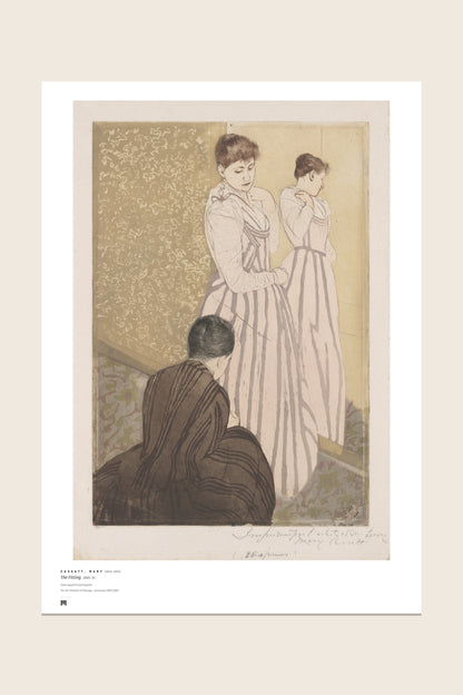 The print as it arrives: the full sheet with the Métrica museum caption