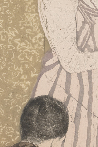 Detail of the print, close up