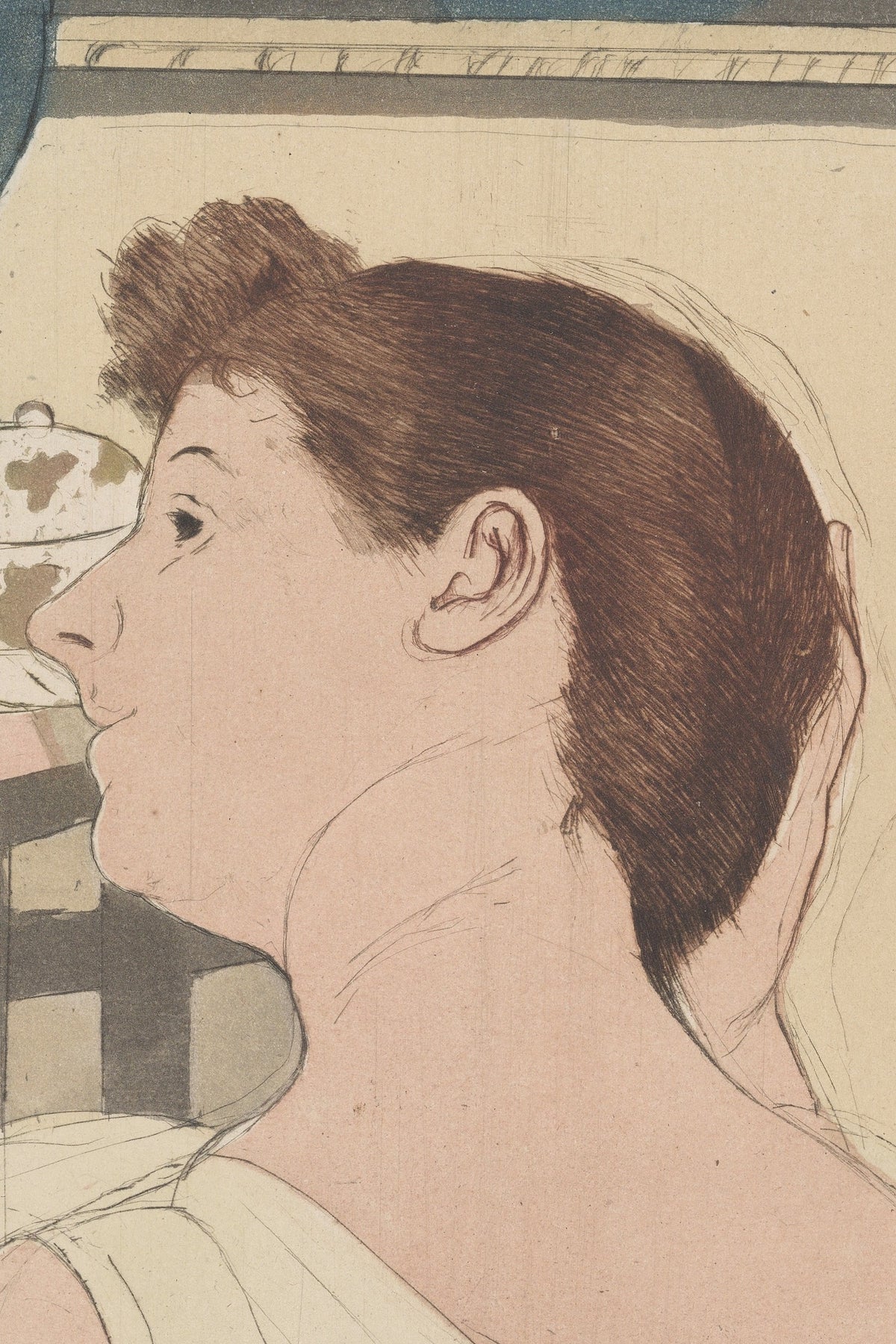 Detail of the print, close up