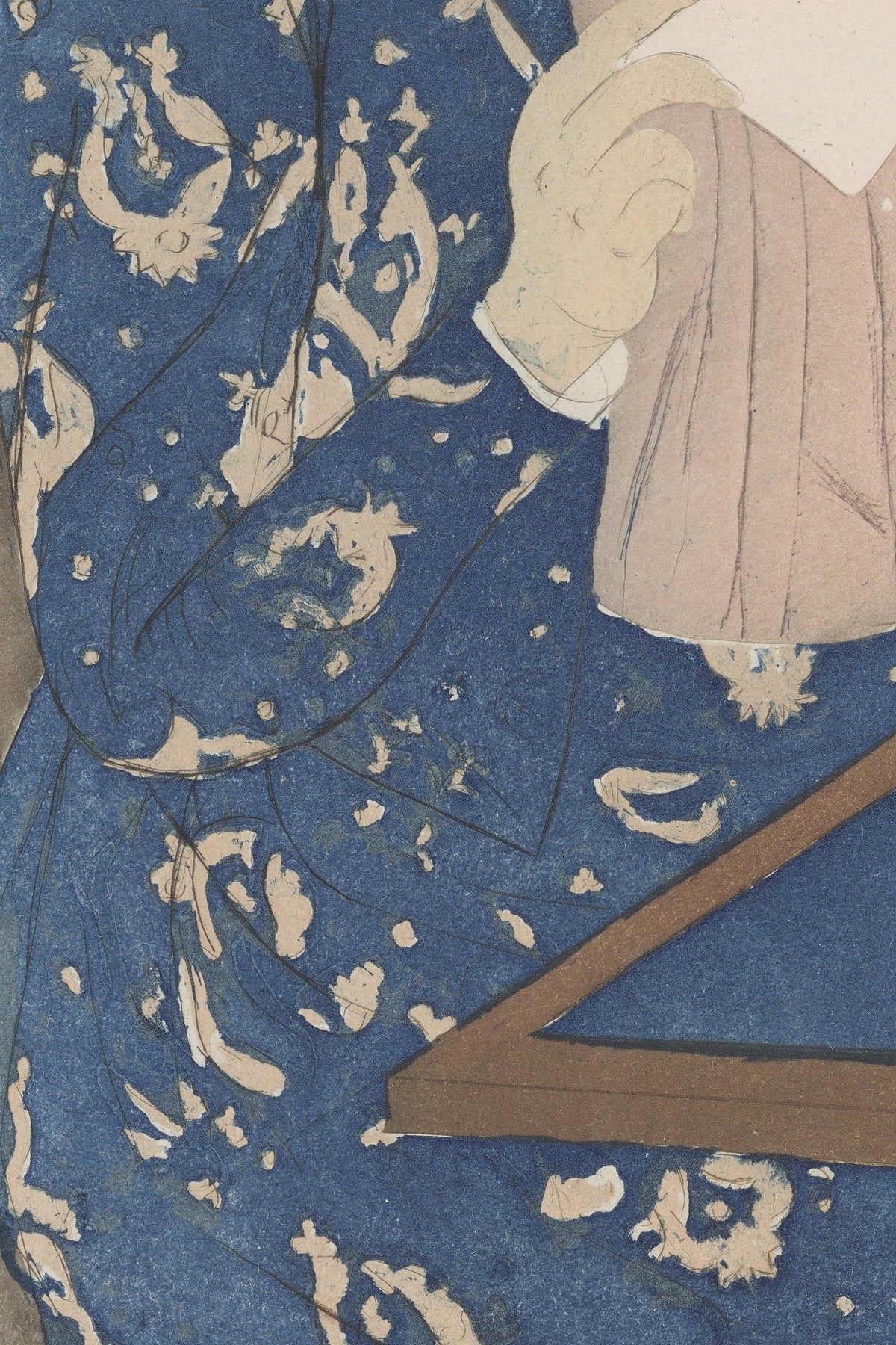 Detail of the print, close up