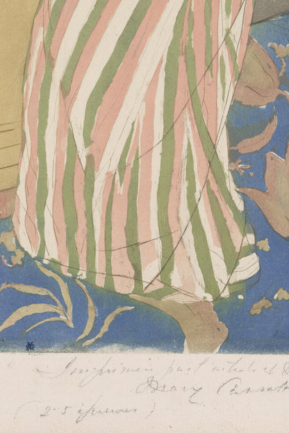 Detail: the pencil inscription in the artist’s hand