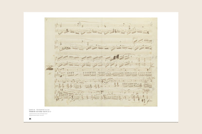 The print as it arrives: the full sheet with the Métrica museum caption