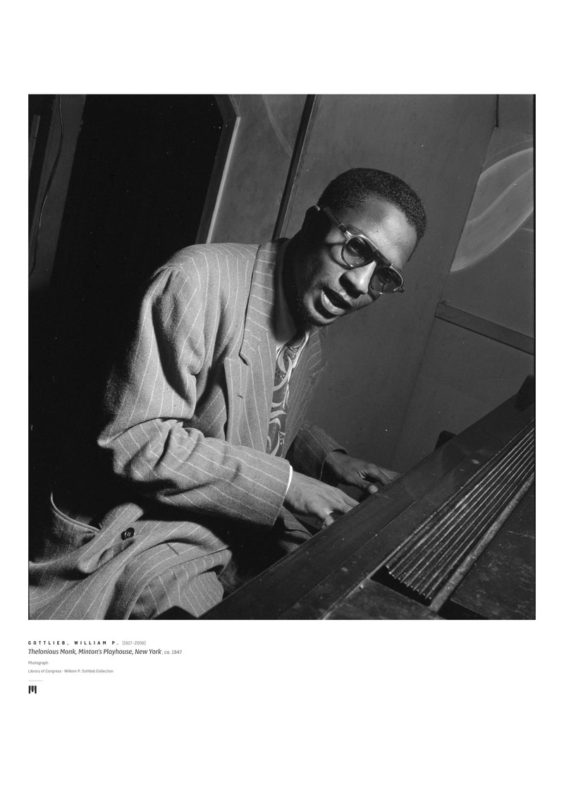 William P. Gottlieb, Portrait of Thelonious Monk, 1947 — archival art print