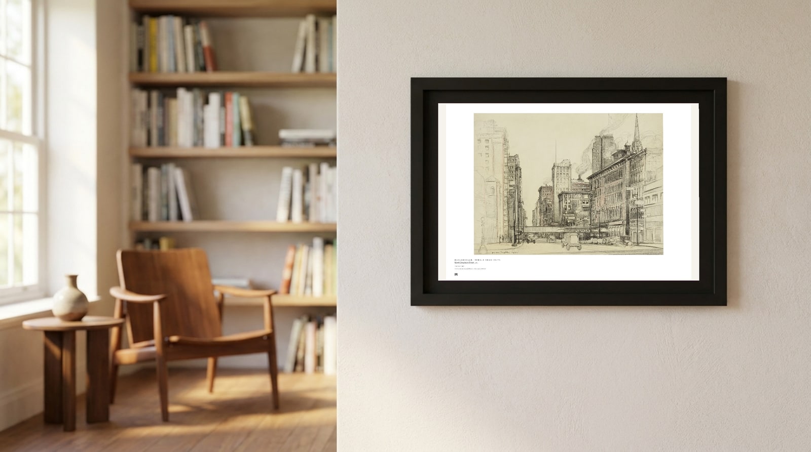 Framed on a wall — Métrica art print