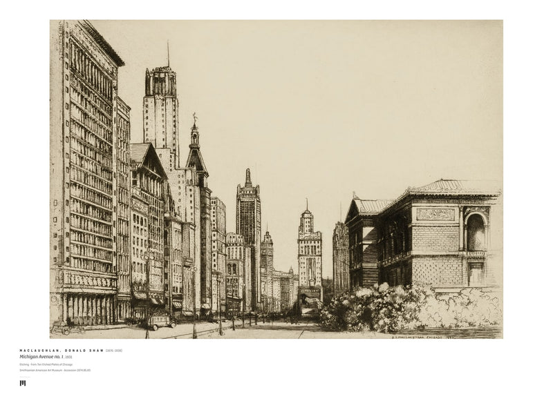 Donald Shaw MacLaughlan, Michigan Avenue no. 1, 1931 — Métrica art print