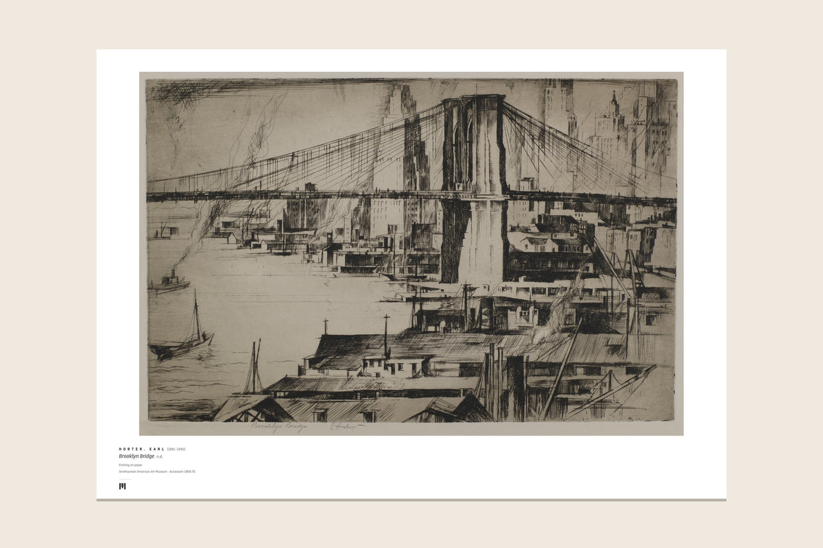 The print as it arrives: the full sheet with the Métrica museum caption