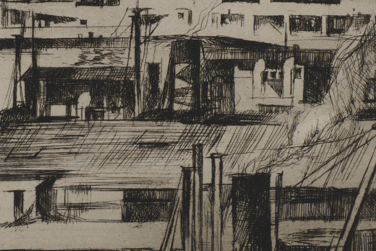 Detail of the print, close up