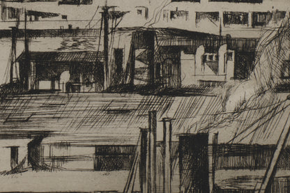 Detail of the print, close up