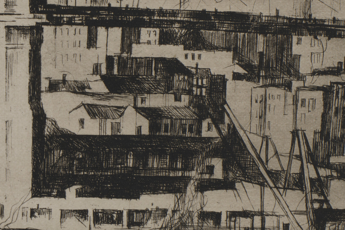 Another detail of the print, close up