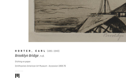 Detail: the Métrica museum caption