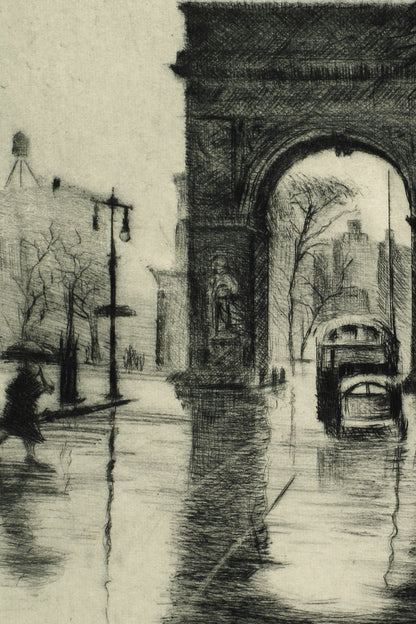 Another detail of the print, close up