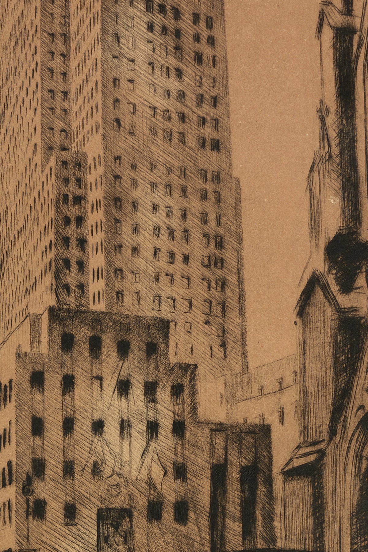 Detail of the print, close up