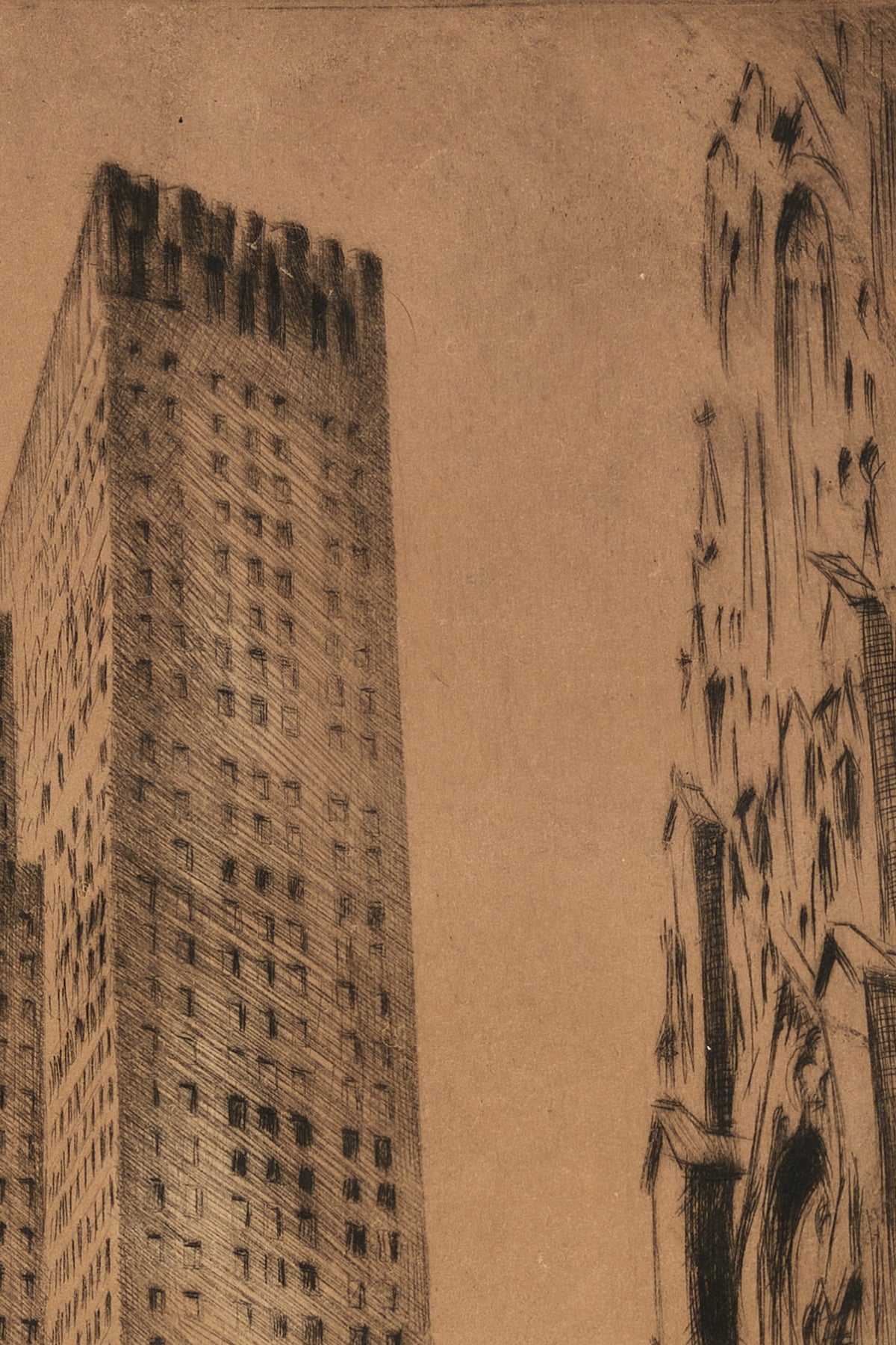 Another detail of the print, close up