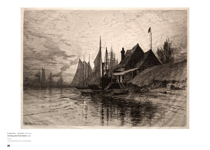 Henry Farrer — Evening, New York Harbor
