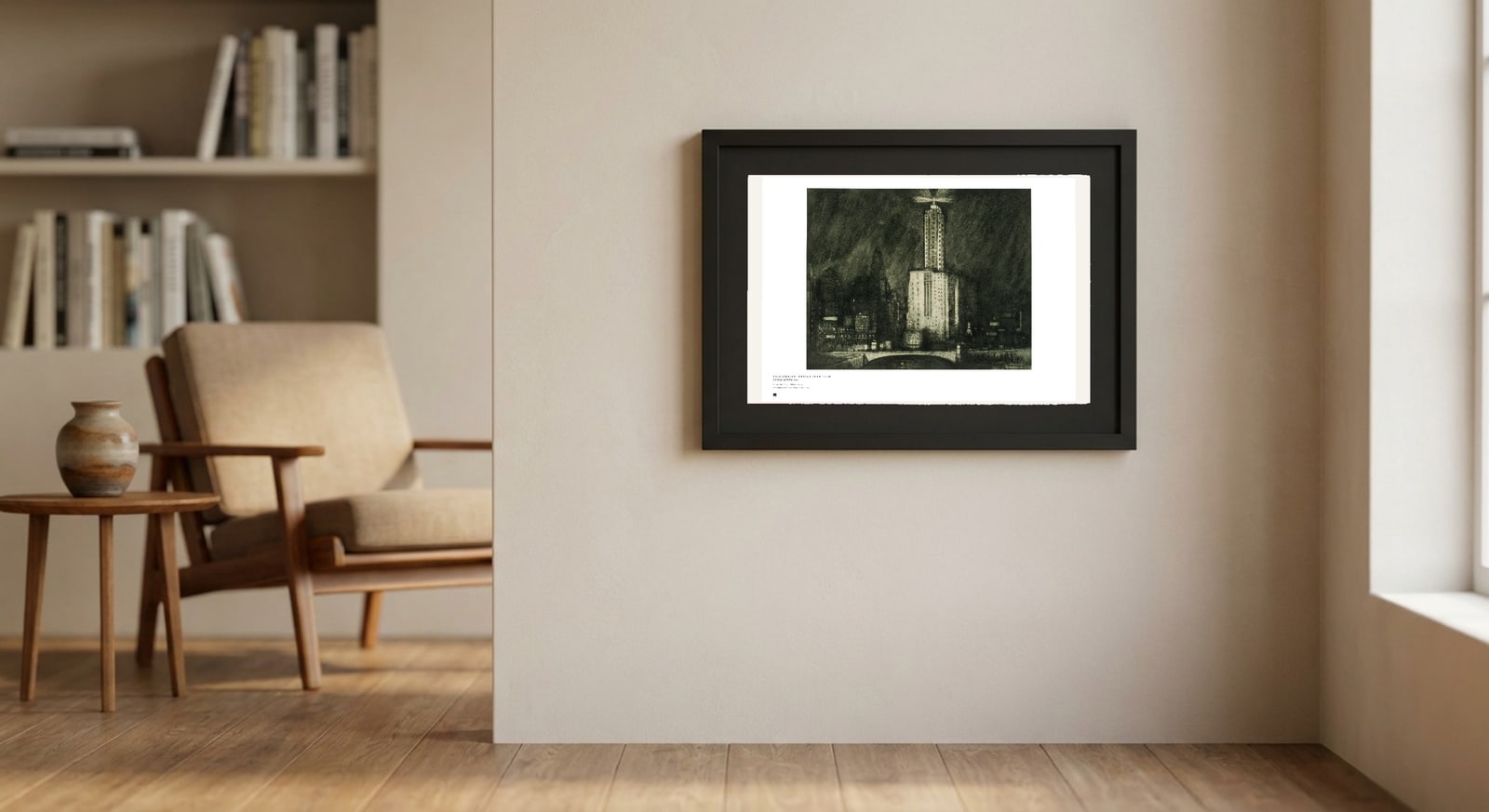 Framed on a wall — Métrica art print
