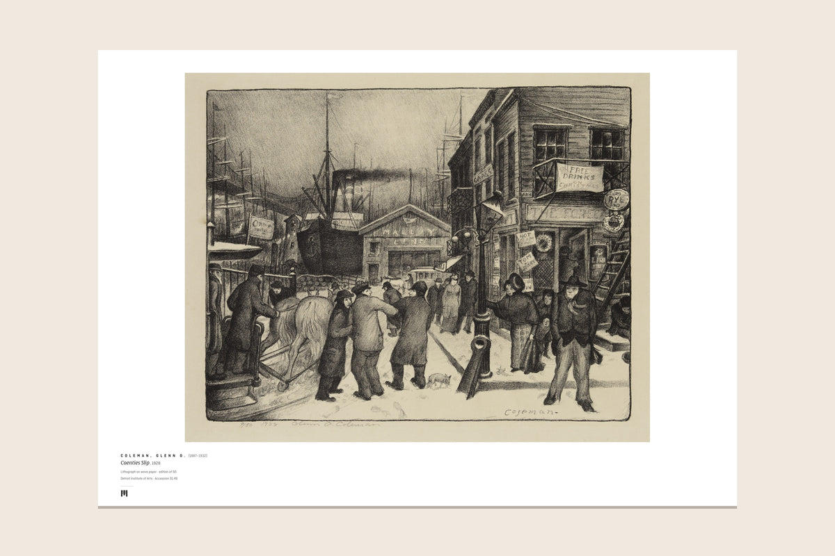 The print as it arrives: the full sheet with the Métrica museum caption