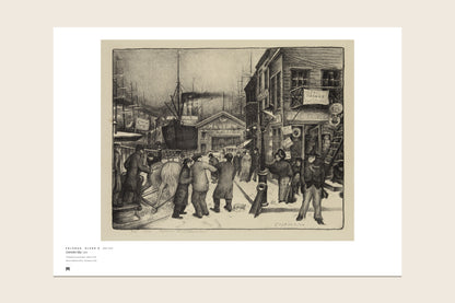 The print as it arrives: the full sheet with the Métrica museum caption