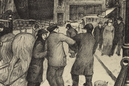 Detail of the print, close up