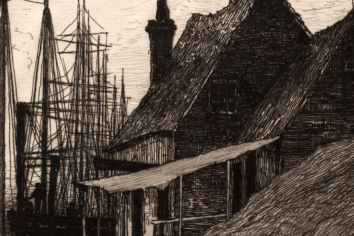 Detail of the print, close up