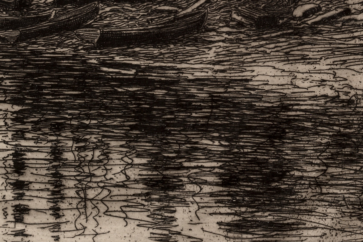 Another detail of the print, close up