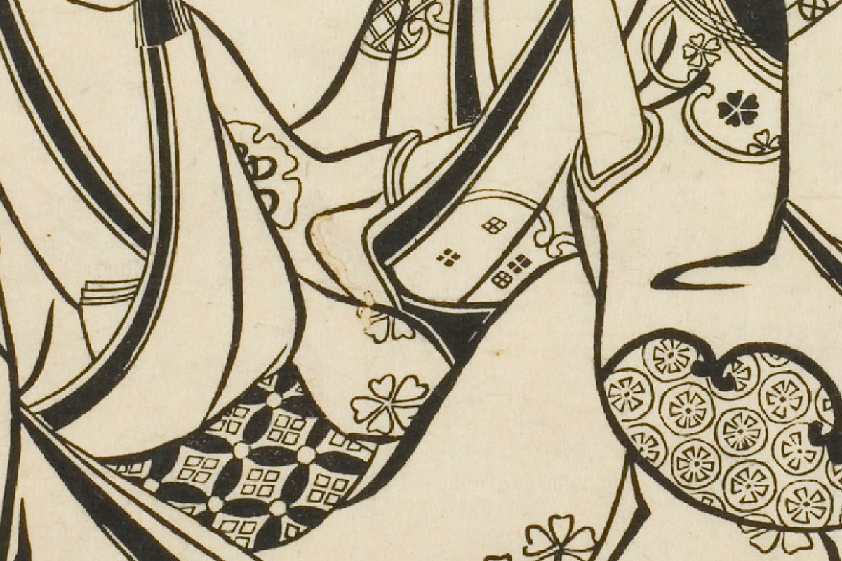 Detail of the print, close up