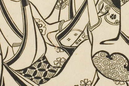 Detail of the print, close up