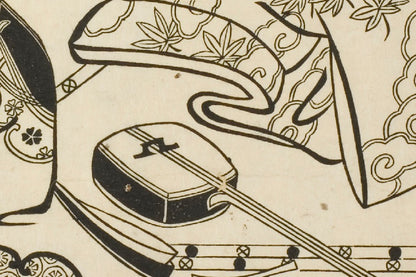 Another detail of the print, close up